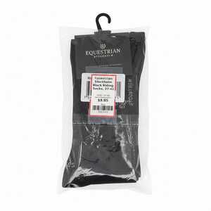 Equestrian Stockholm Riding Socks | Cotton Nylon OS Black/White